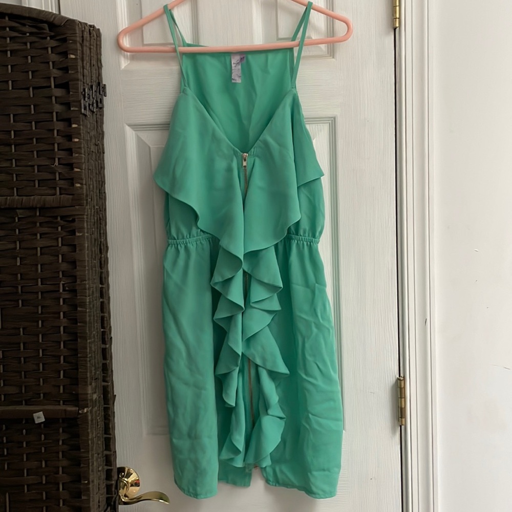 Mint green dress